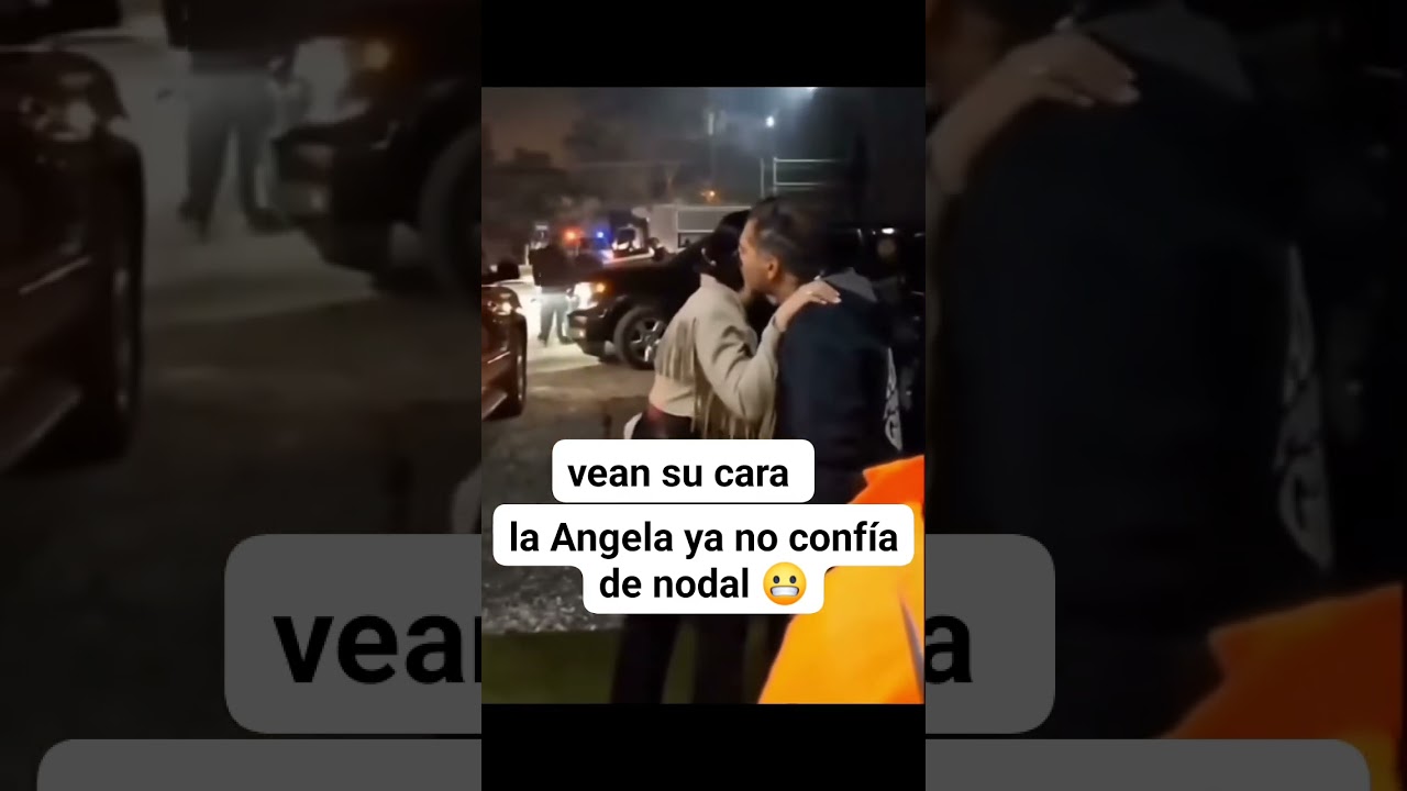 ya casi le daba otro pellizco la Angela a nodal por celos🤣