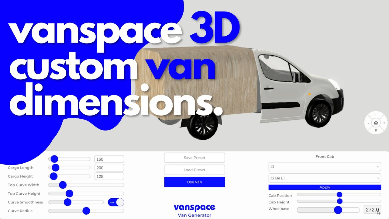 Custom Van Generator Tutorial | vanspace 3D camper van floor plan software