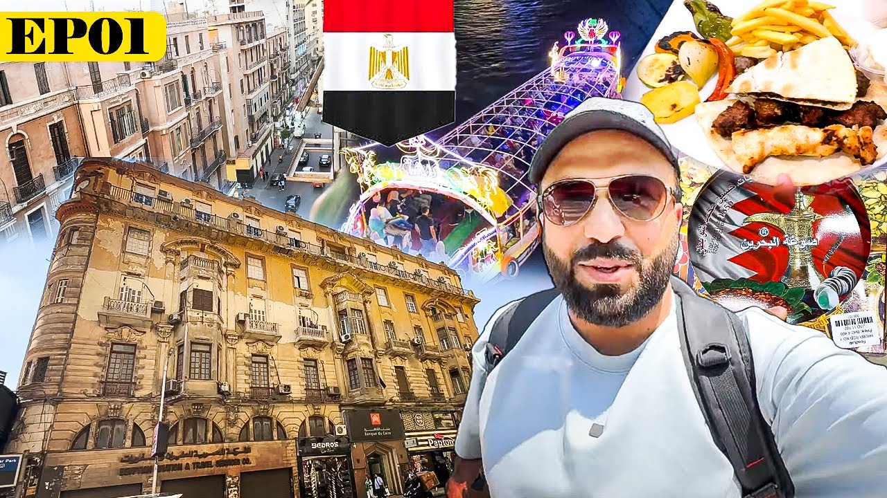 Egypt 🇪🇬 Travel Guide  - Cairo Day & Night Life Shopping 🛍️ & Food 💲 😮 EP01