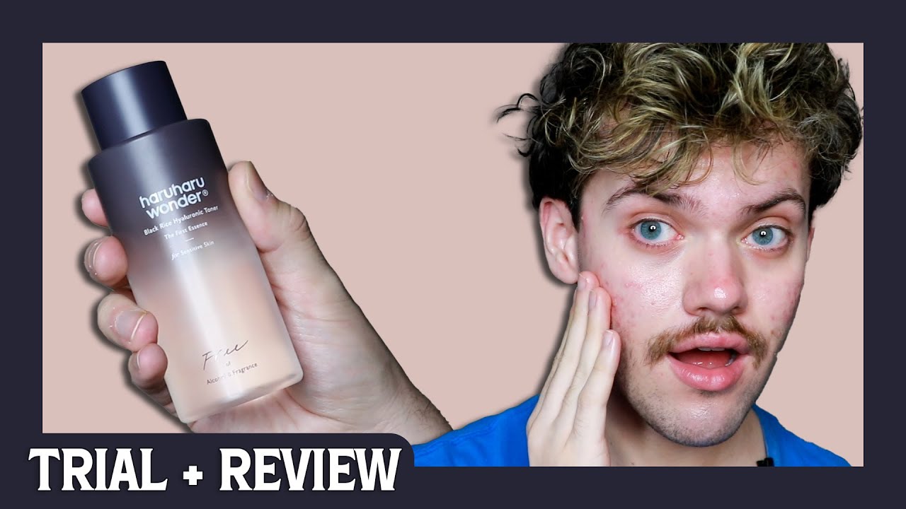 haruharu wonder black rice hyaluronic toner | trial + review