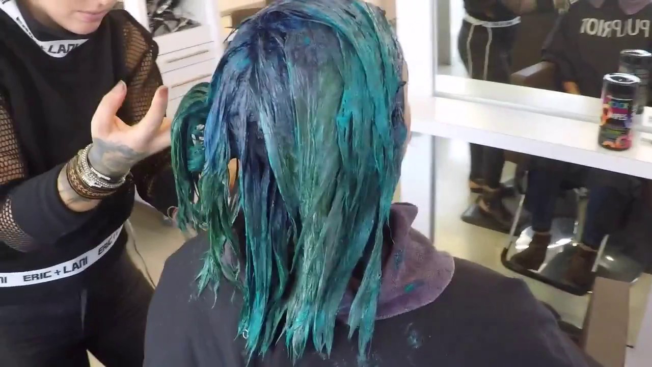 Pulp Riot Hair Color   Alexis Thurston and Bailey Bute messy mermaid collaborati