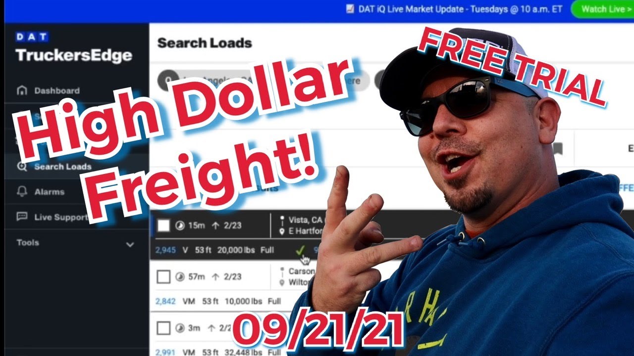 HIGH DOLLAR Freight!! Spot Market Lot's of Loads NATIONWIDE!! DAT TruckersEdge Pro 9/21/21