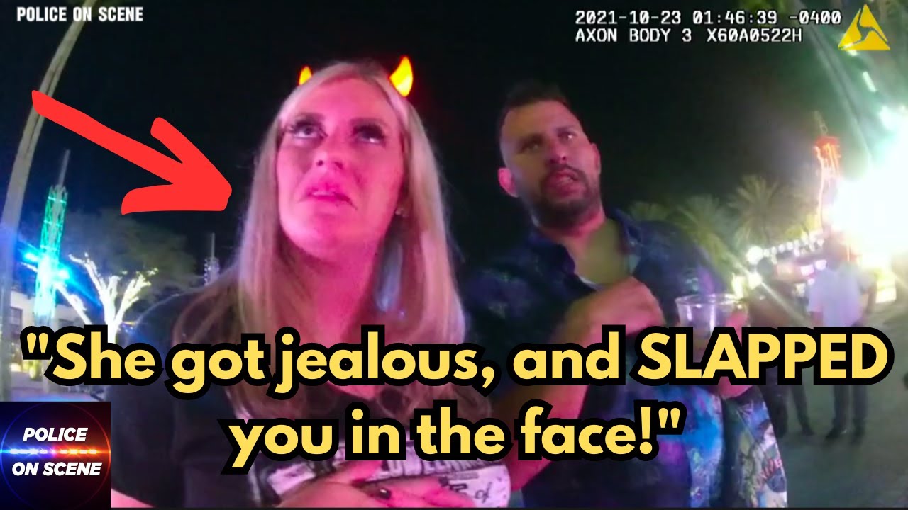 Man CHECKING OUT other women gets slapped in face at Universal Studios!