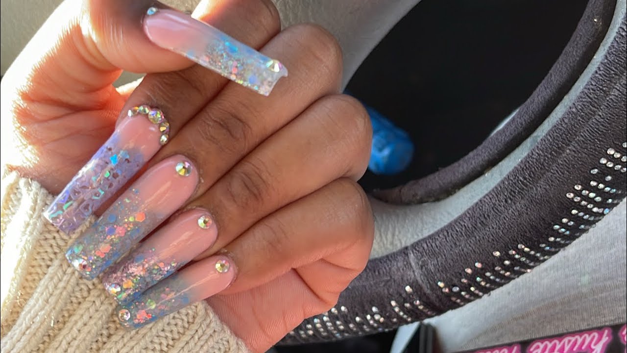 Glitter Ombré Nails✨|| APPLICATION ONLY💅🏾|| No Talking