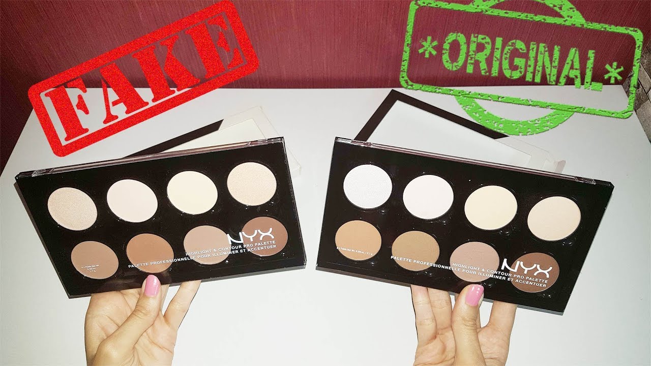 باليت كنتور نكس الاصلي والتقليد NYX Contour Palette Fake vs Real