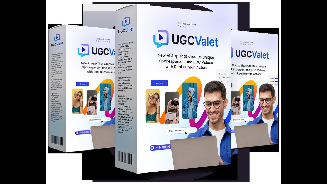 UGC Valet Demo and Review AI Spokesperson UCG videos with real people without the Platform Fees