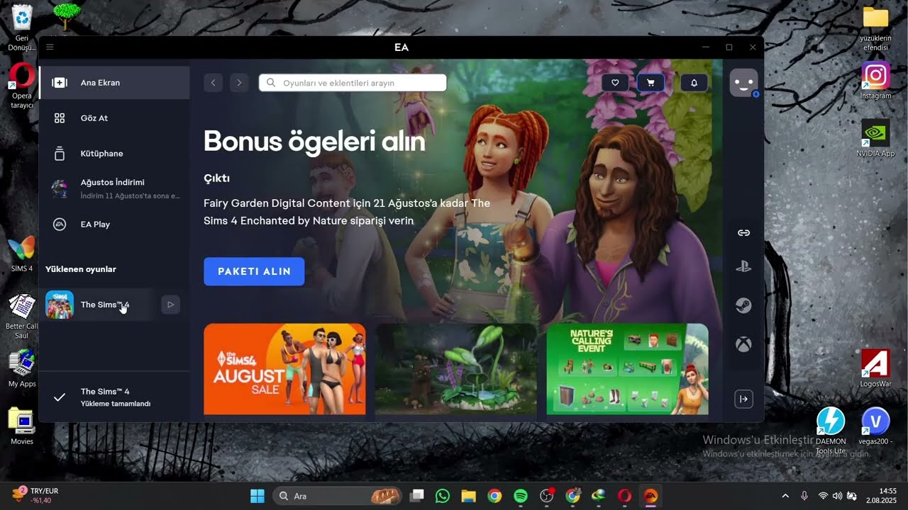 The Sims 4 Updater hatasından sonra DLC leri indirmek