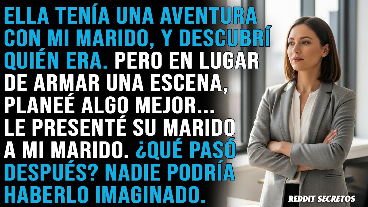 Descubrí la identidad de la otra mujer y le presenté su marido a mi marido.