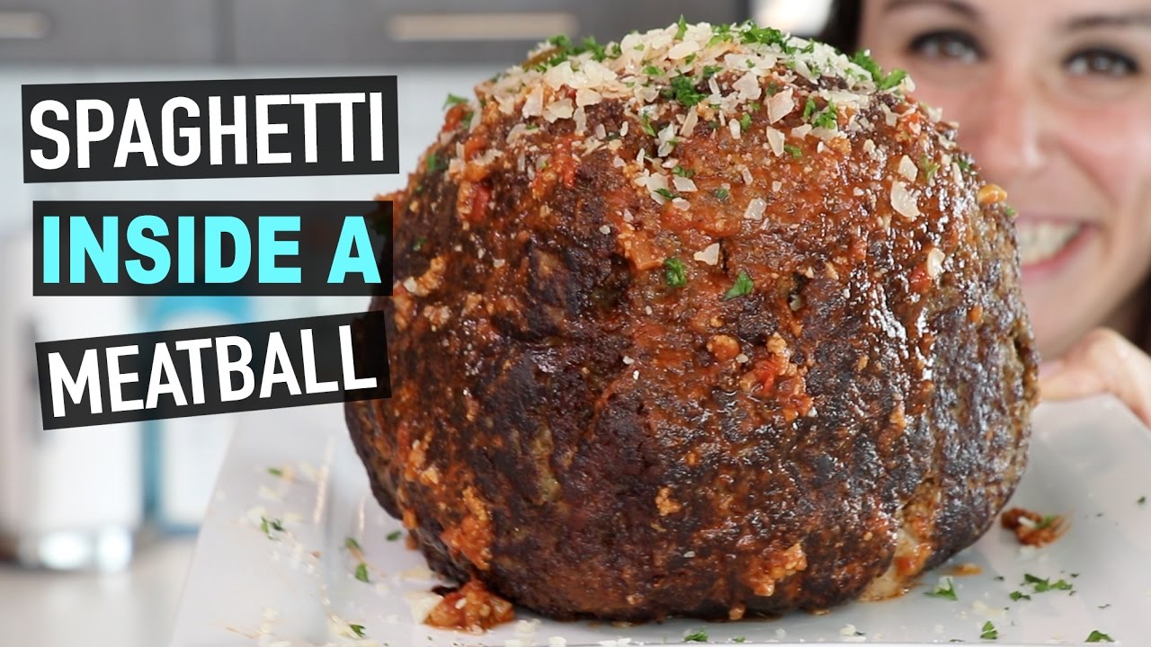 SPAGHETTI INSIDE A MEATBALL RECIPE