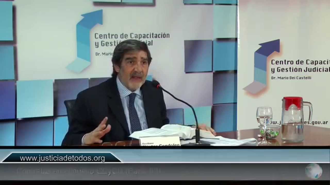 Contratos en el nuevo CCyCU Parte 3  - Escribano Néstor Condoleo