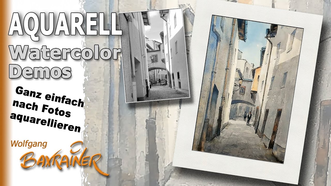 Licht und Schatten - ganz einfach nach Fotos aquarellieren