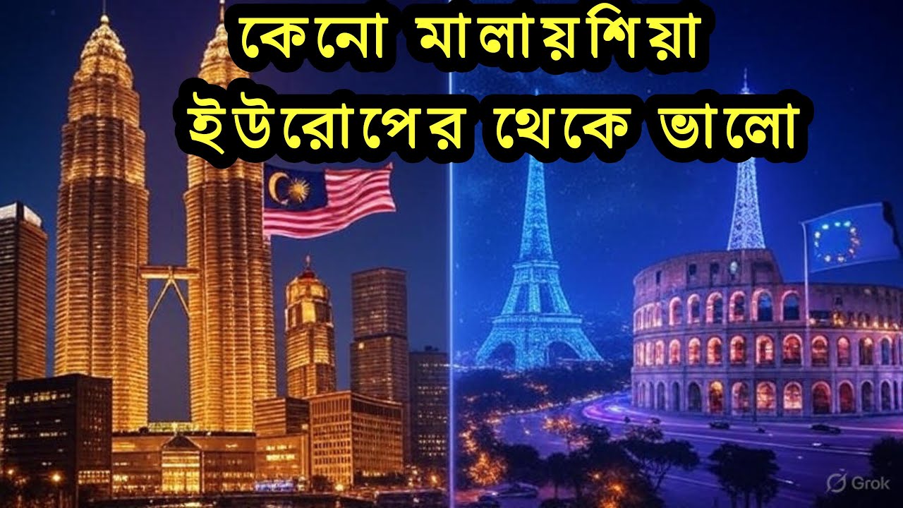 কেনো মালয়েশিয়া  ইউরোপের থেকে ভালো🤪