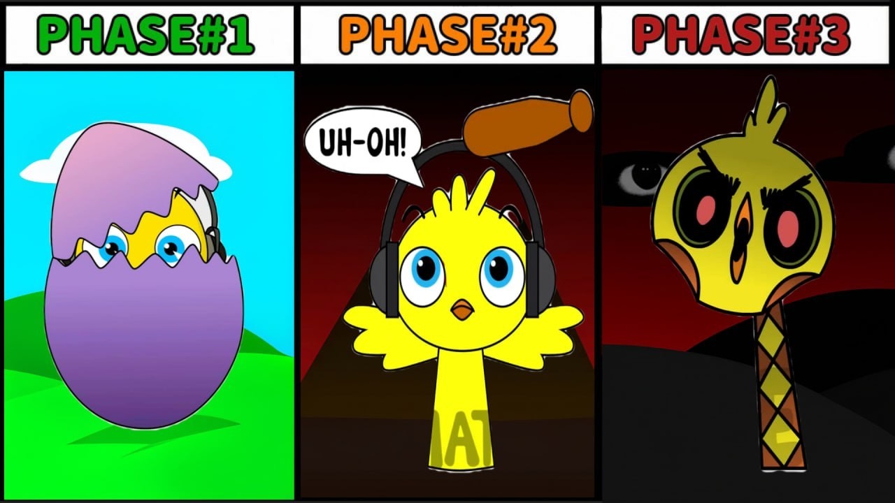 All Phases in New Incredibox Sprunki OC Pulcino Pio