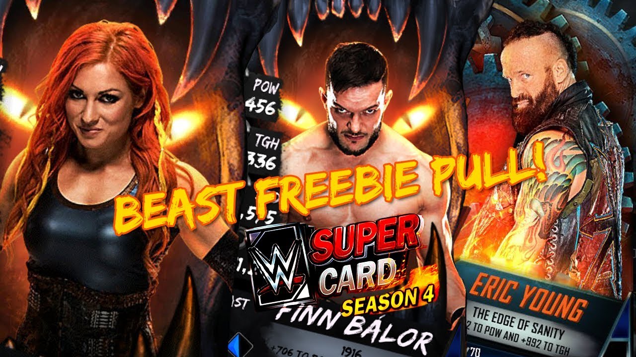 WWE SUPERCARD: AWESOME BEAST FREEBIE PULL! SEASON 4 DEBUT! Ep-1