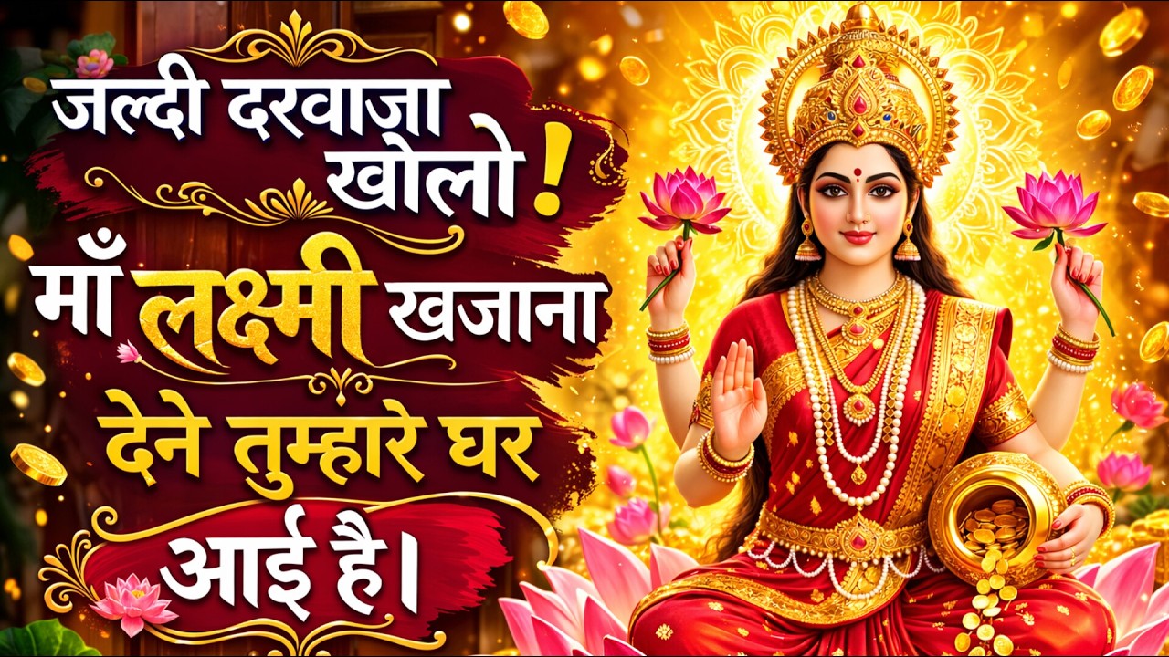 जल्दी दरवाजा खोलो! माँ लक्ष्मी खजाना देने तुम्हारे घर आई हैं..🌺maa Laxmi ka sandesh 🌺