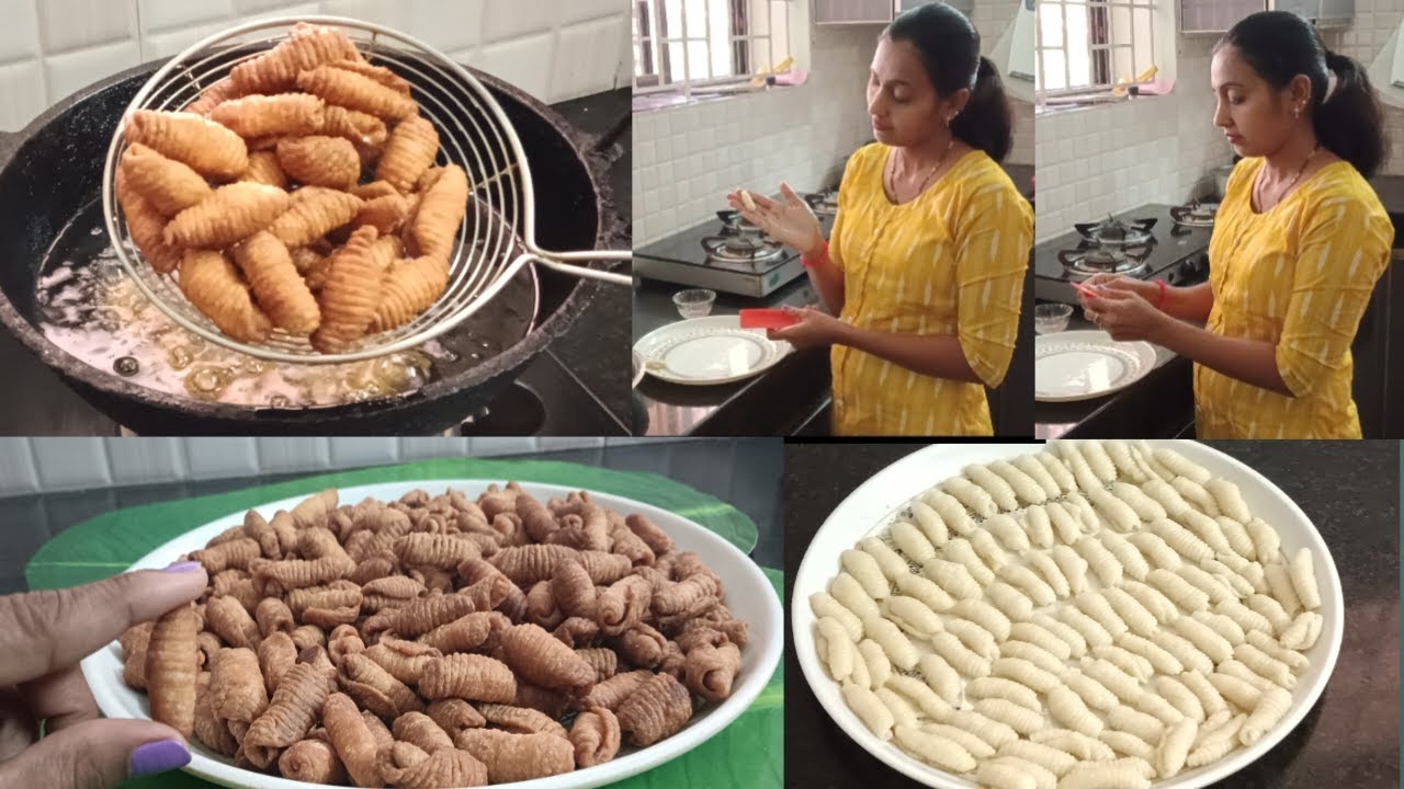 Wow 😍 Crispy Kidiyo ಮನೆಯಲ್ಲೇ ಮಾಡಿ | Kulkuls | Mangalorean Traditional Kuswar@Renitaslifestyle