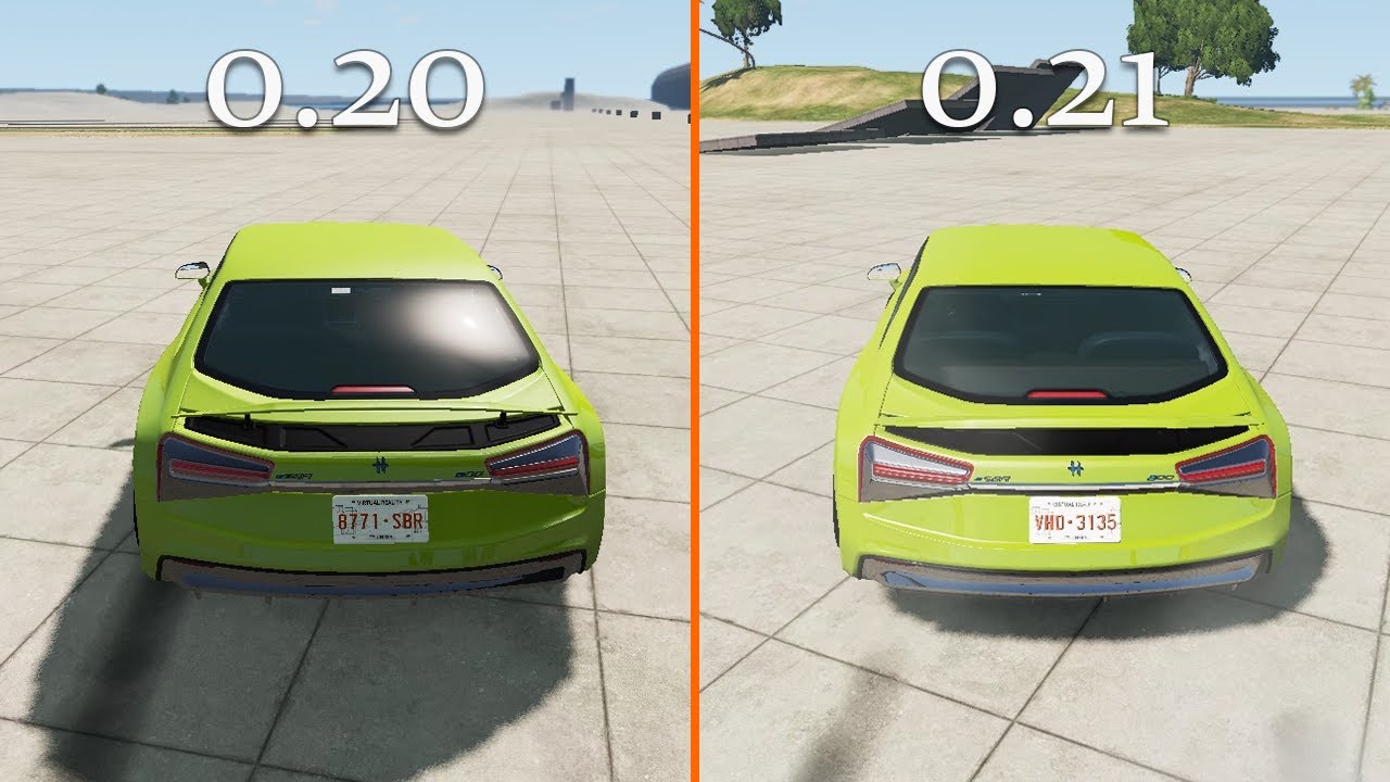 BeamNG.drive - Version 0.20 & 0.21 Overall Comparison
