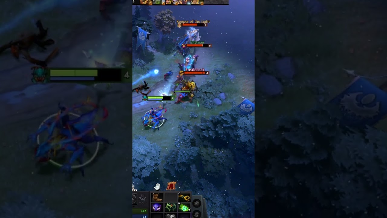 Сало на хосте пытается ликвидировать урсу/Silencer on the boost tries to eliminate the Ursa / Dota 2