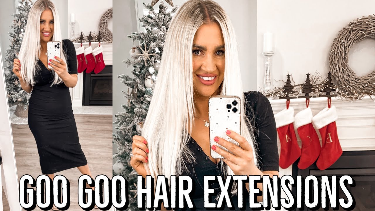 VLOGMAS DAY 3 || Affordable DIY clip in extensions ft GooGoo Hair + discount code || Jess & Tribe