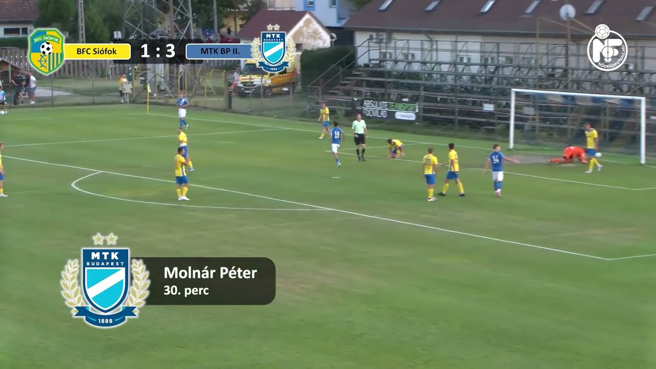 Összefoglaló Siófok - MTK II (1:4) mérkőzésről