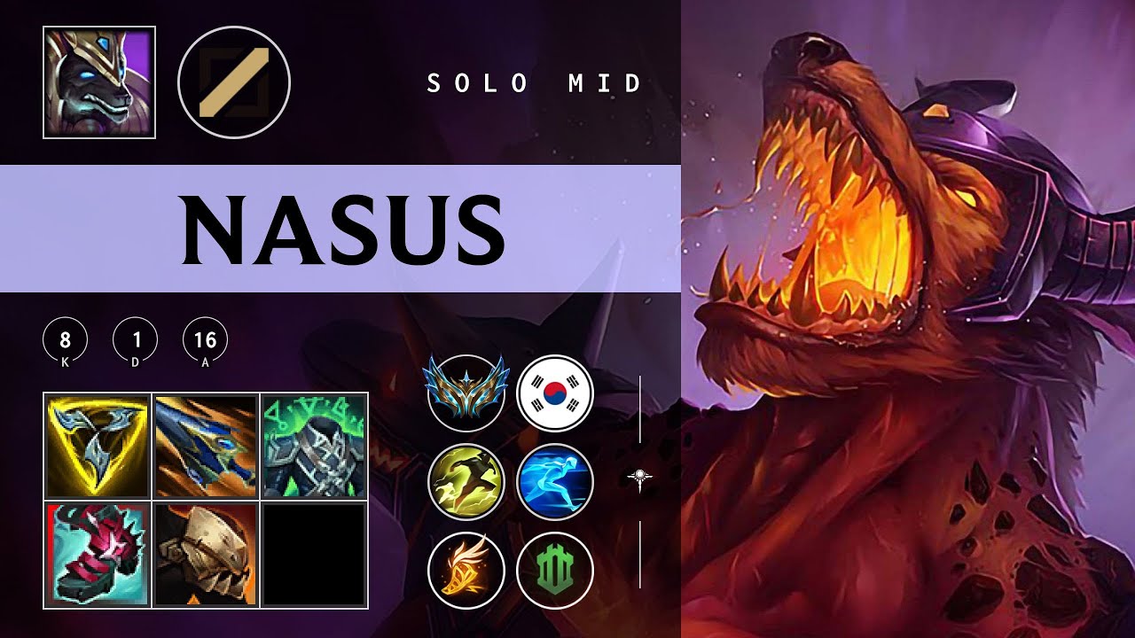 Nasus Mid vs Mel - KR Challenger Patch 25.24