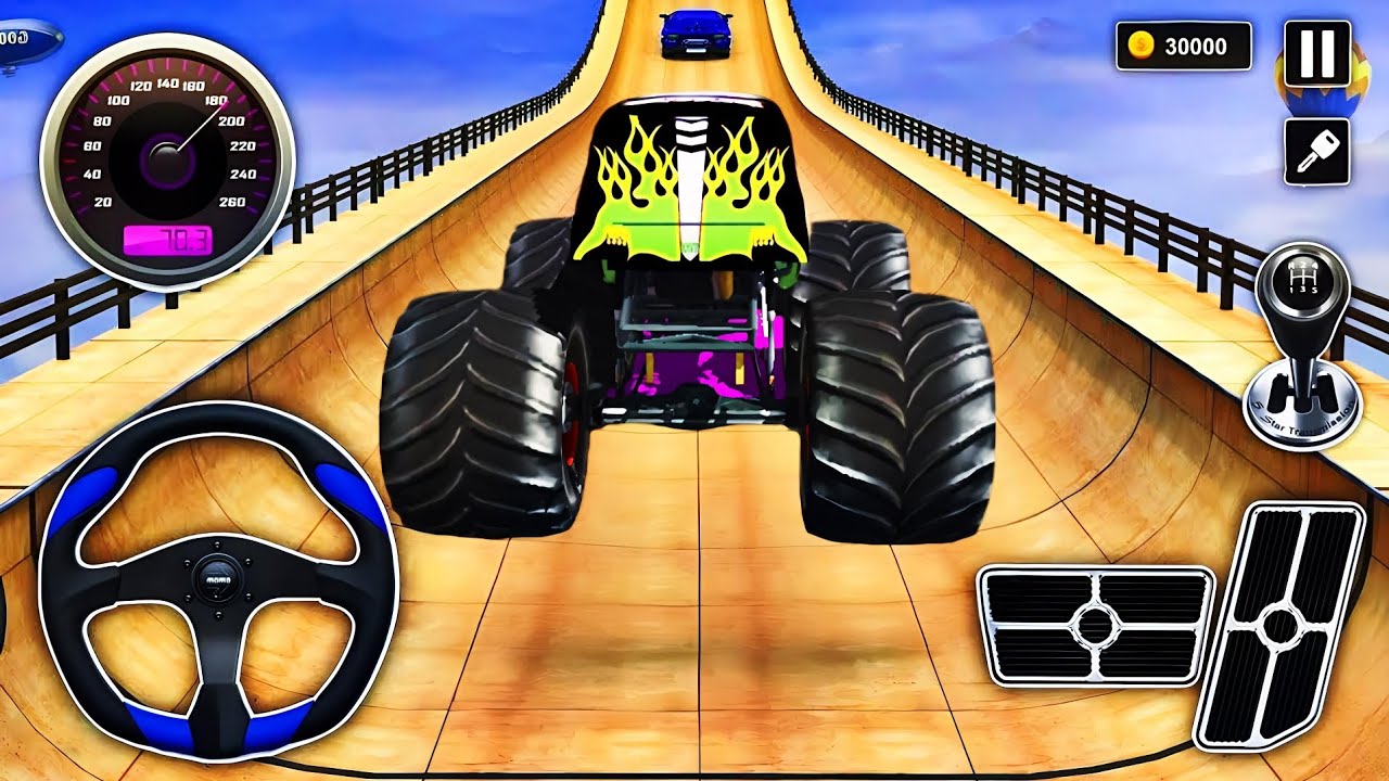 Monster Truck Mega Ramp Impossible Driver - Симулятор трюков на Mega Ramp Car - Android Gameplay63