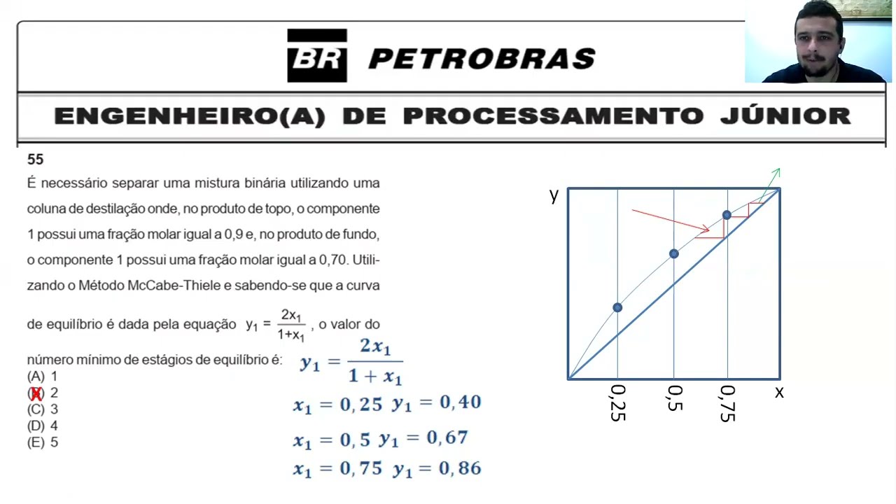 Prova Engenheiro de Processamento   Petrobras 2006   CESGRANRIO questões 51 a 55