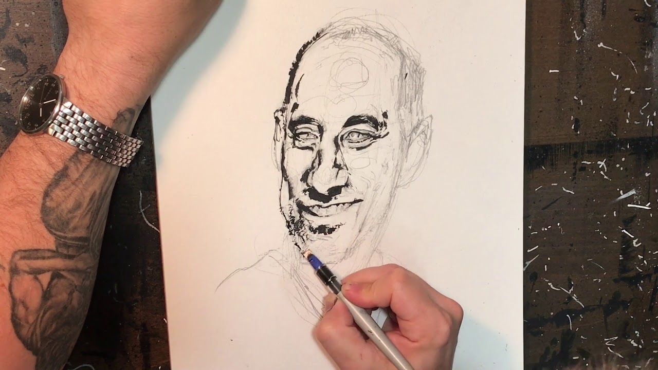 Inked PORTRAIT (Process Video)