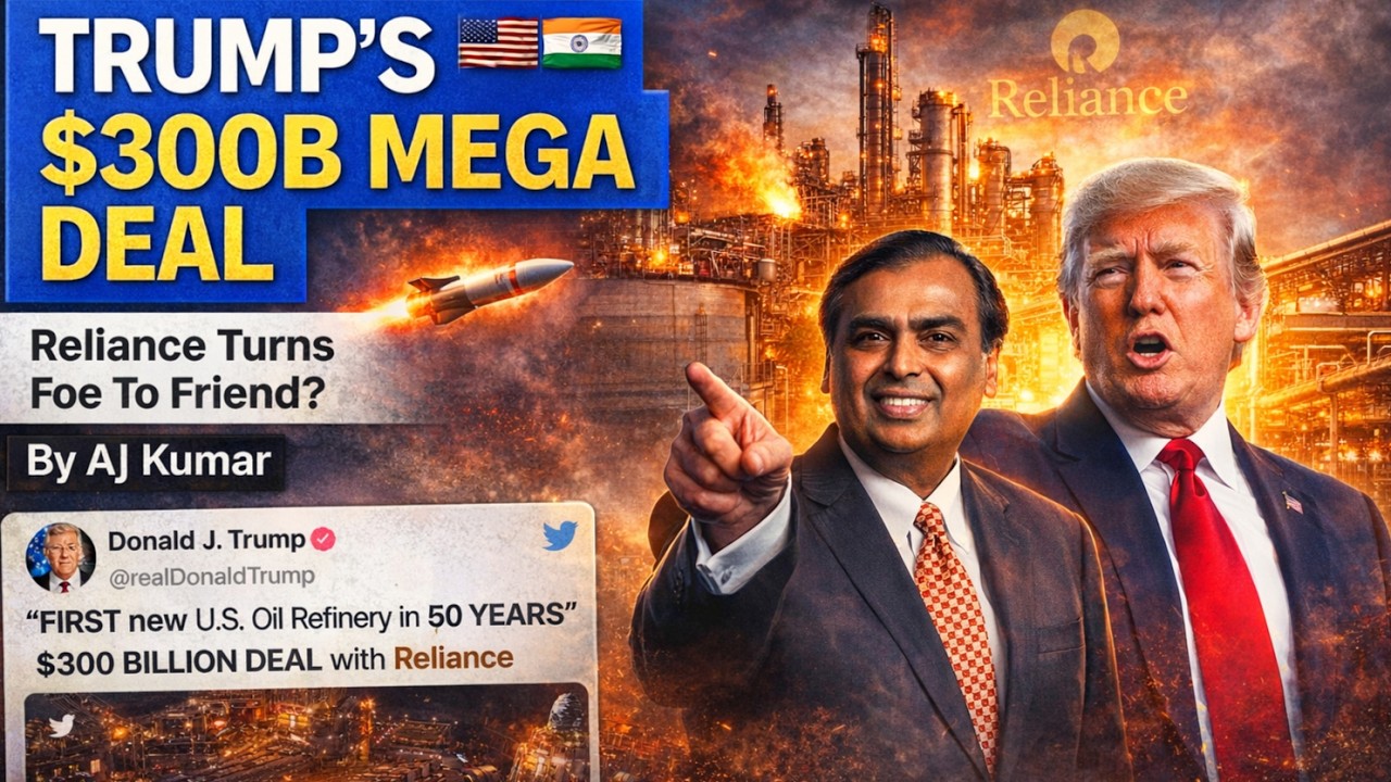 TRUMP ANNOUNCES MEGA $300 BILLION OIL REFINARY DEAL WITH RELIANCE!