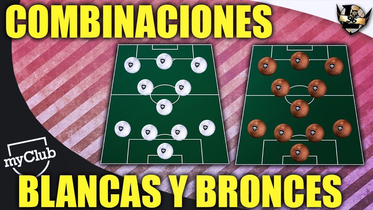 COMBINACIONES MEJORES BLANCAS Y BRONCES #myClub PES 2019