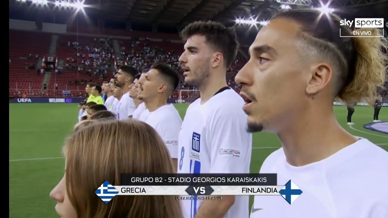 Greece vs Finland National Anthem - UEFA Nations League 2024/25