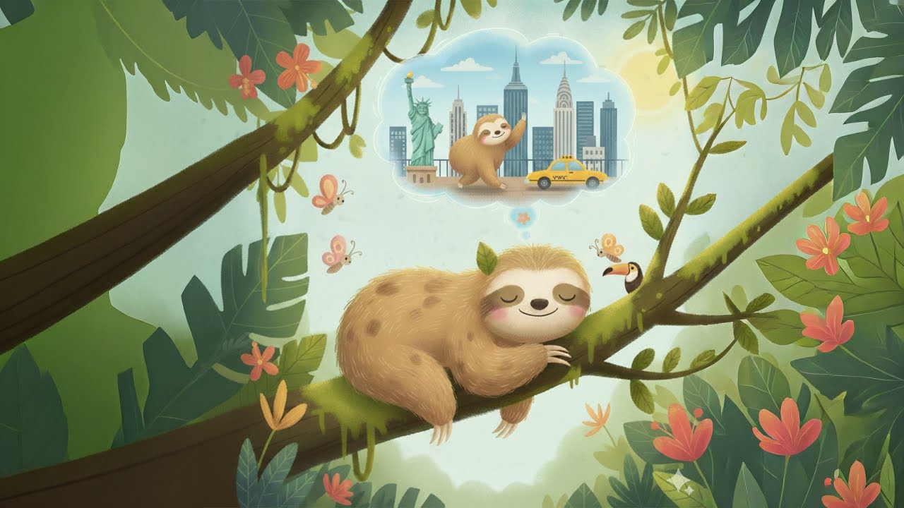 Bedtime Story: Sammy the Sloth's Magical New York City Adventure