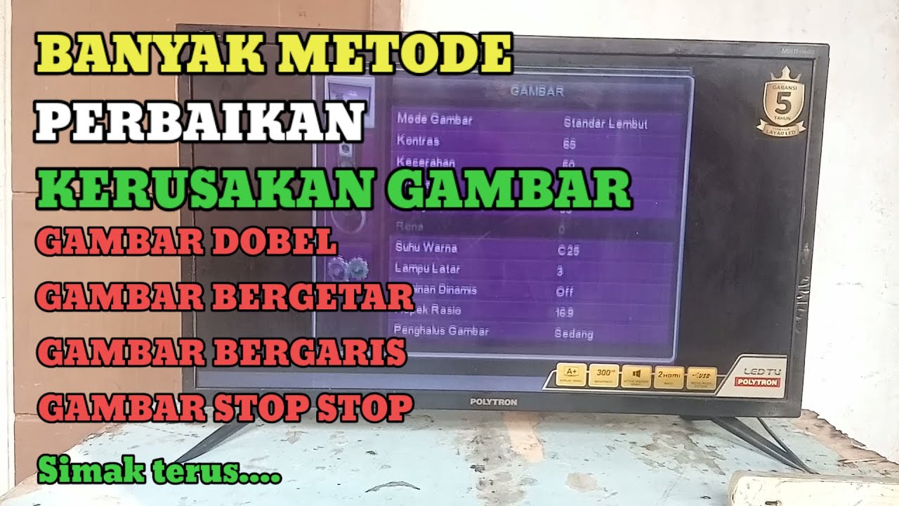 POLYTRON PLD32D7511 || RUSAK GAMBAR