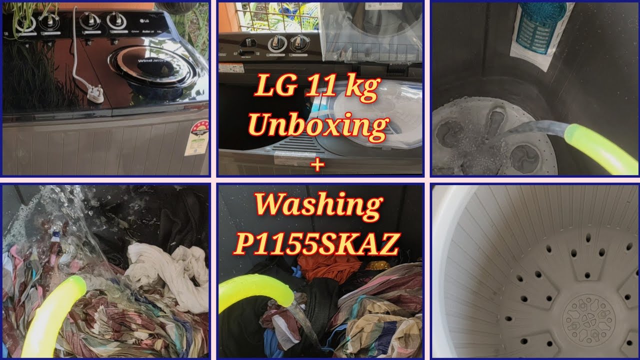 LG 11 kg Semi Automatic (P1155SKAZ)||  How to use and wash cloth.