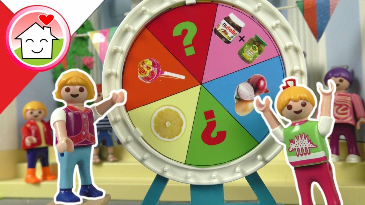 Playmobil po polsku Parapetówka z kołem fortuny - Rodzina Hauserow
