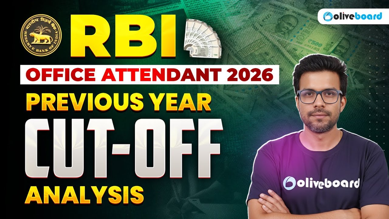 RBI Office Attendant Previous Year CUT OFF Analysis 2026 | Expected Cut Off | Oliveboard