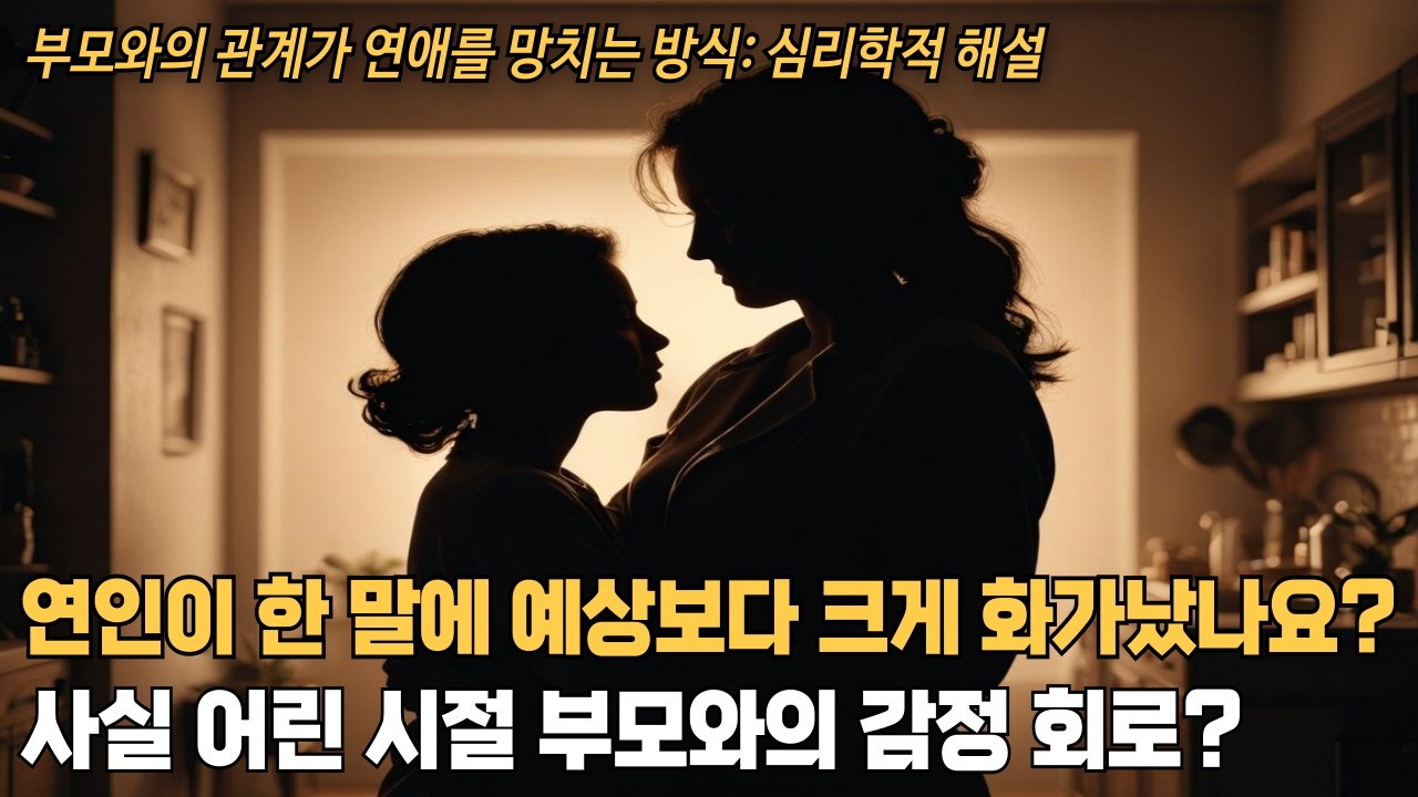 부모와의 관계가 연애를 망치는 방식: 연인에게 화가 나는 순간, 우리는 사실 부모에게 반응하고 있는 것일 수 있다