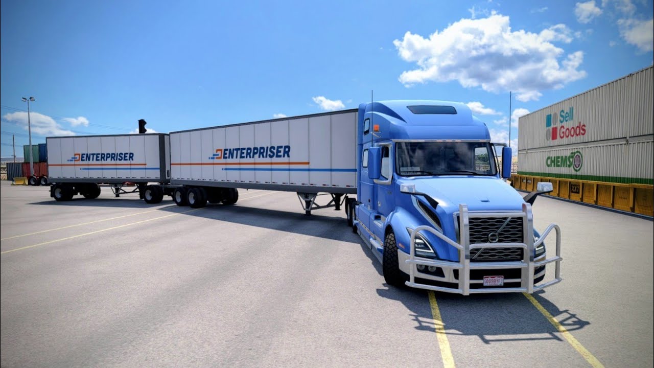Volvo VNL - Articulated Trailer | Denver to Cheyenne | Realistic Gameplay American Truck Simulator 
