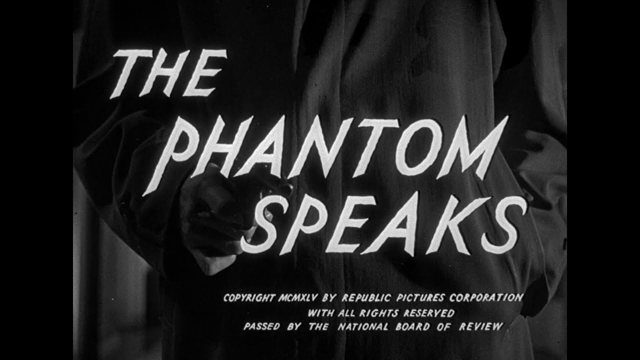 The Phantom Speaks (John English, 1945) -THRILLER- Richard Arlen, Stanley Ridges, Lynne Roberts