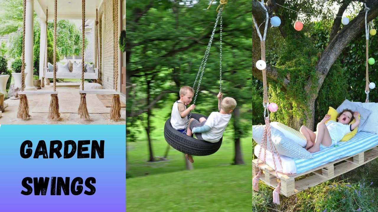 Craft Your Oasis: 45 Creative Garden Swing Ideas Await!