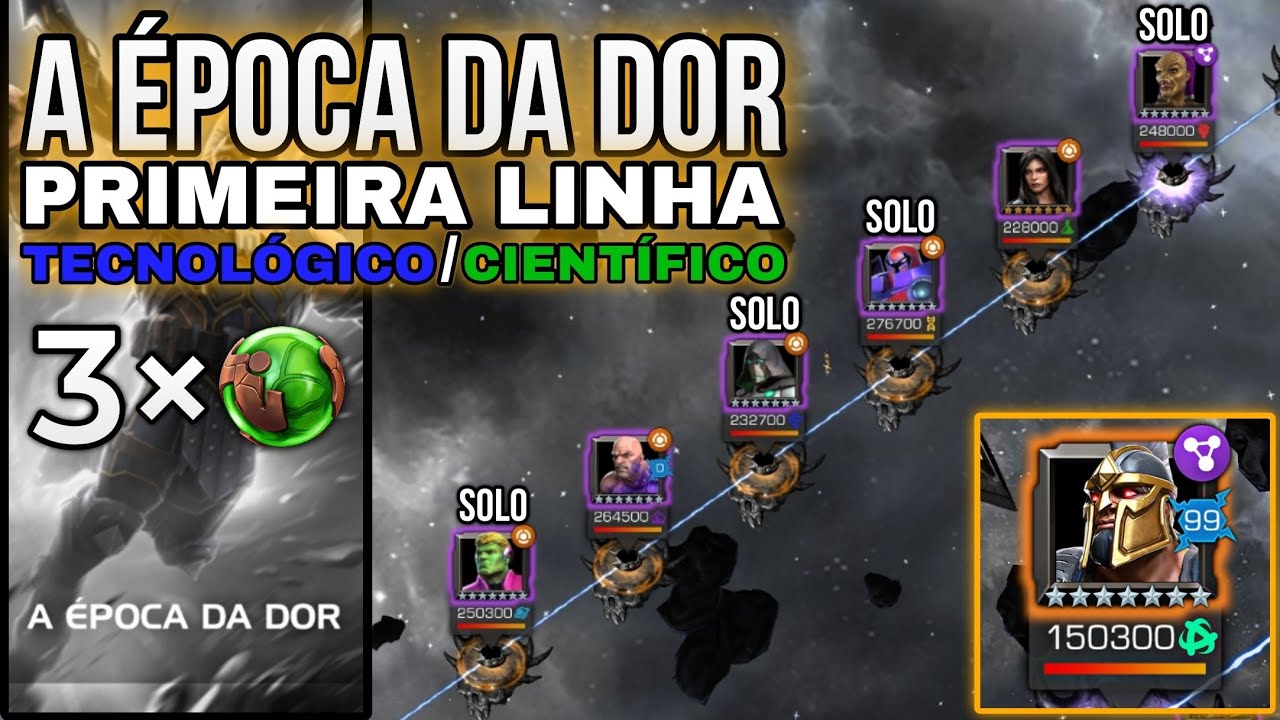 A &Eacute;poca da Dor - Primeira linha (Equipe Tecnol&oacute;gico/Cient&iacute;fico) | Marvel Torneio de Campe&otilde;es