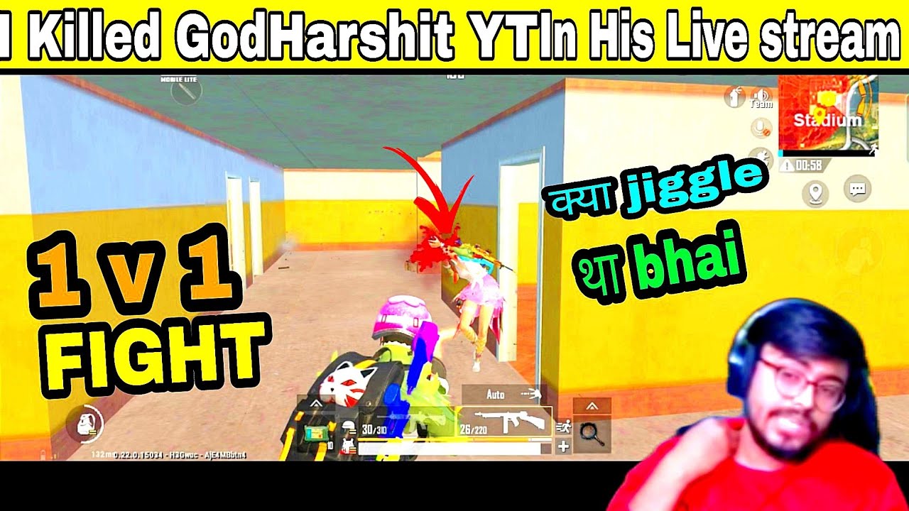 I killed God harshit YT 1V1 jiggle fight 🥵 @Bro7CR @Harshitc306