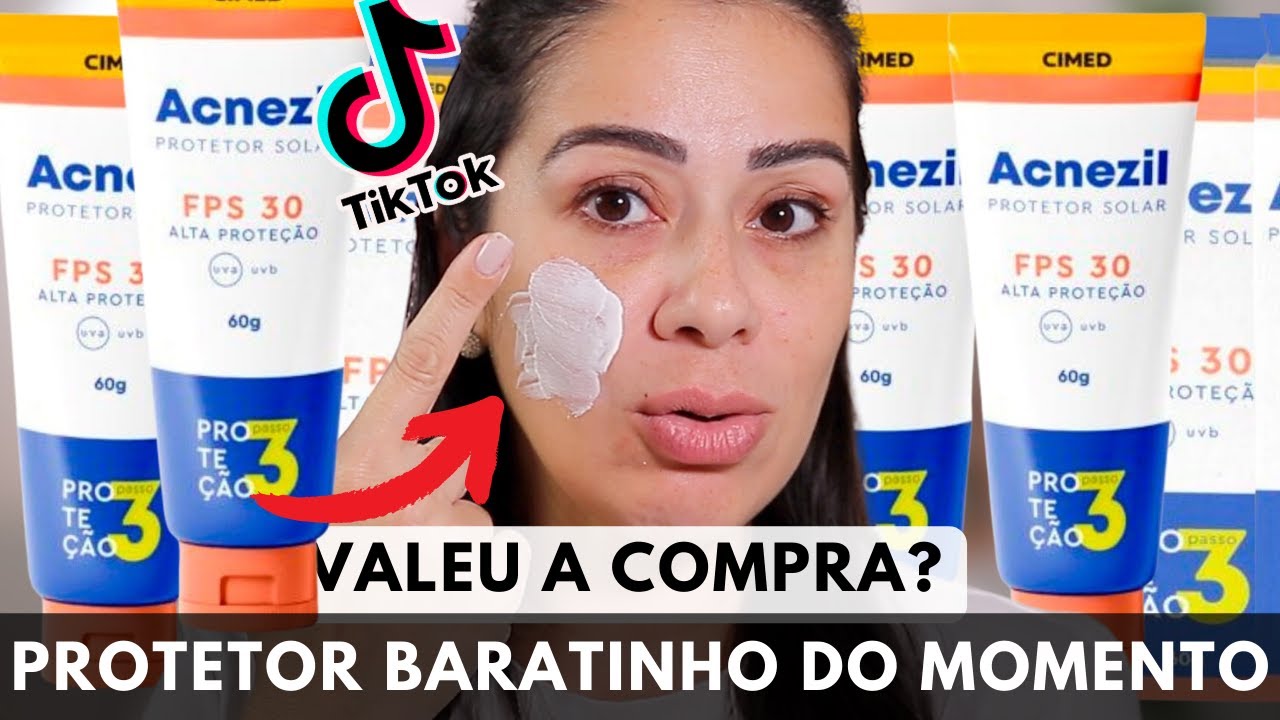 PROTETOR BARATINHO De FARMÁCIA ACNEZIL OIL CONTROL | Viralizou no TIKTOK