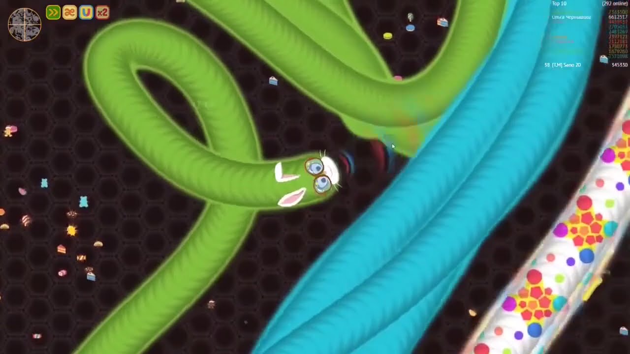 Как заяц играет в WORMATE.IO