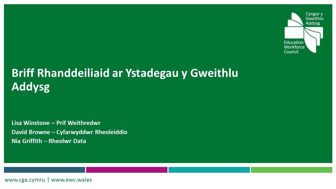 Digwyddiad briffio ystadegau blynyddol y gweithlu addysg 2025