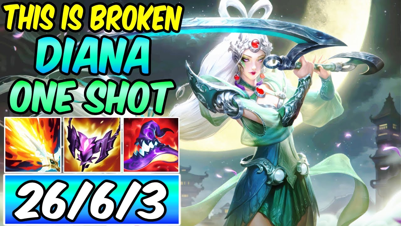 TRUE ONE-SHOT DIANA MID - THIS IS BROKEN | Best Build & Runes | League of Legends