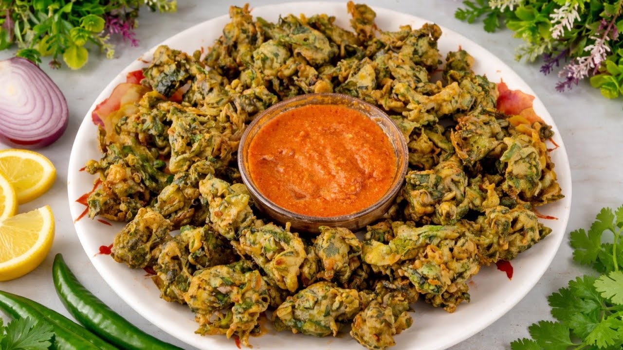 कुरकुरी पालक पकौड़ी रेसिपी | Crispy Palak Pakora | Easy Evening Snacks