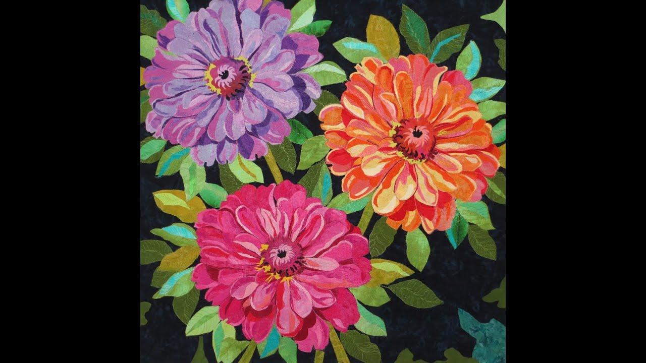 How to make the 3 Zinnia Quilt - Class #1 - Melinda Bula