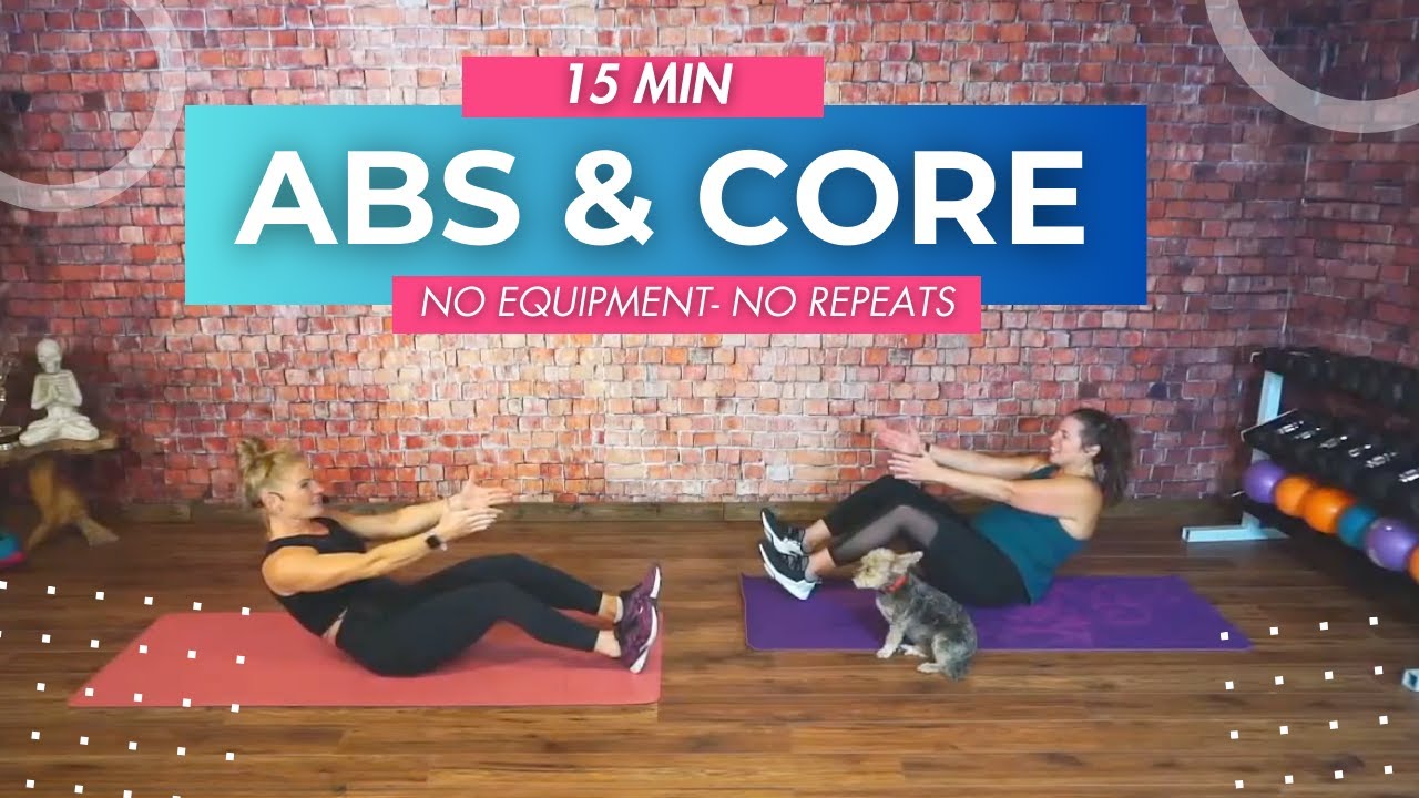 🔥 15 MIN TOTAL CORE ABS WORKOUT - No Equipment - No Repeats 🔥