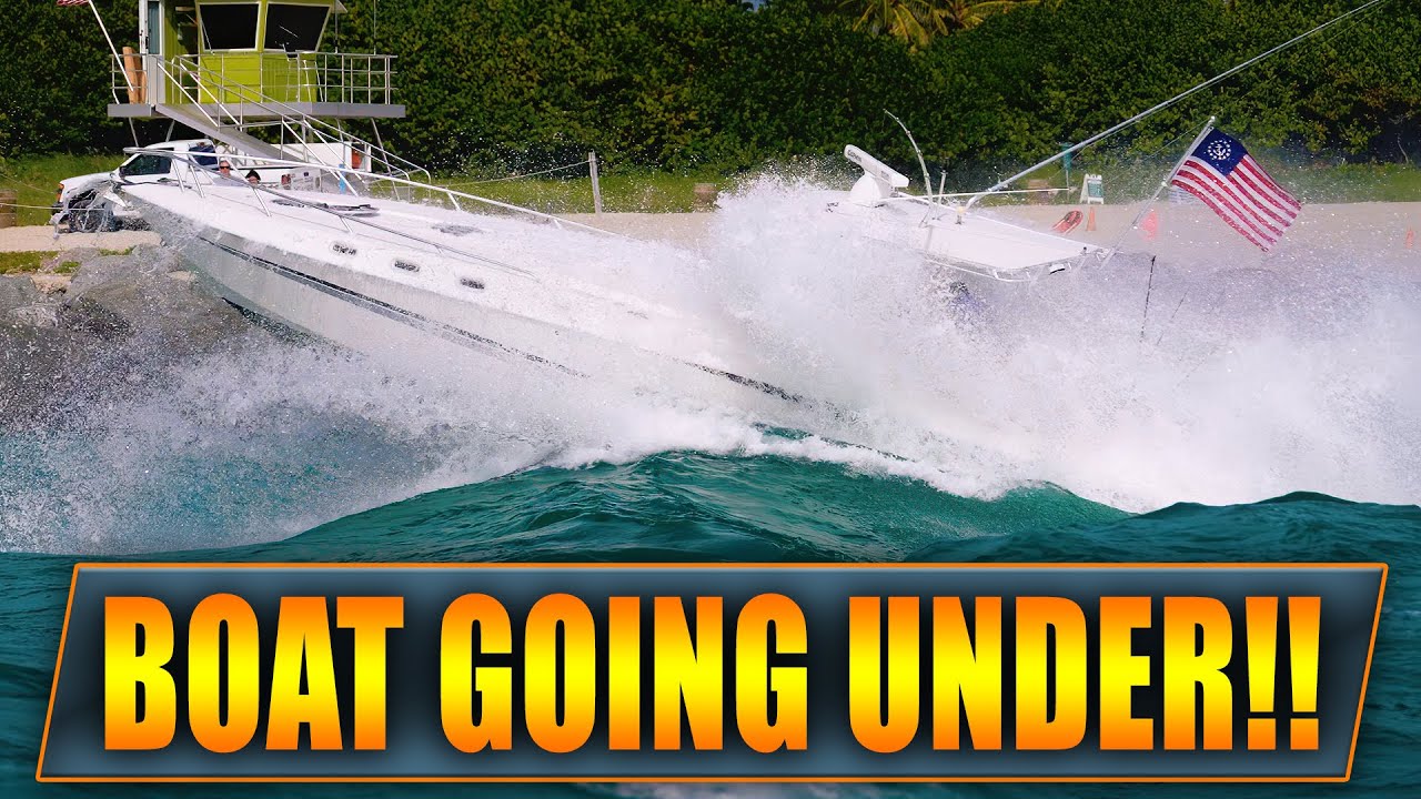 OMG! CAPTAIN GETS BAPTIZED AT HAULOVER INLET !! | HAULOVER BOATS | WAVY BOATS